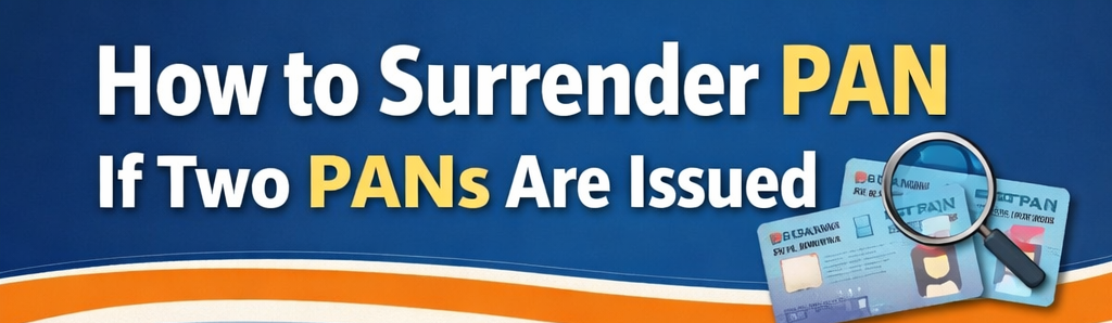 How to Surrender PAN If Two PANs Are Issued